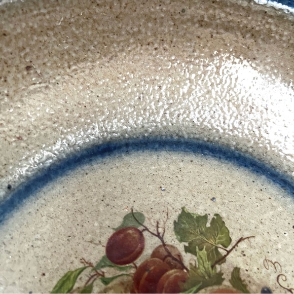 Vintage Monroe Salt Works Cornucopia of Fruit Pasta Plate - Picture 6 of 10